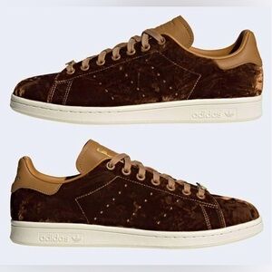Adidas - adidas Stan Smith Brown Crushed Velvet Pack Sneaker Men's Size 9.5